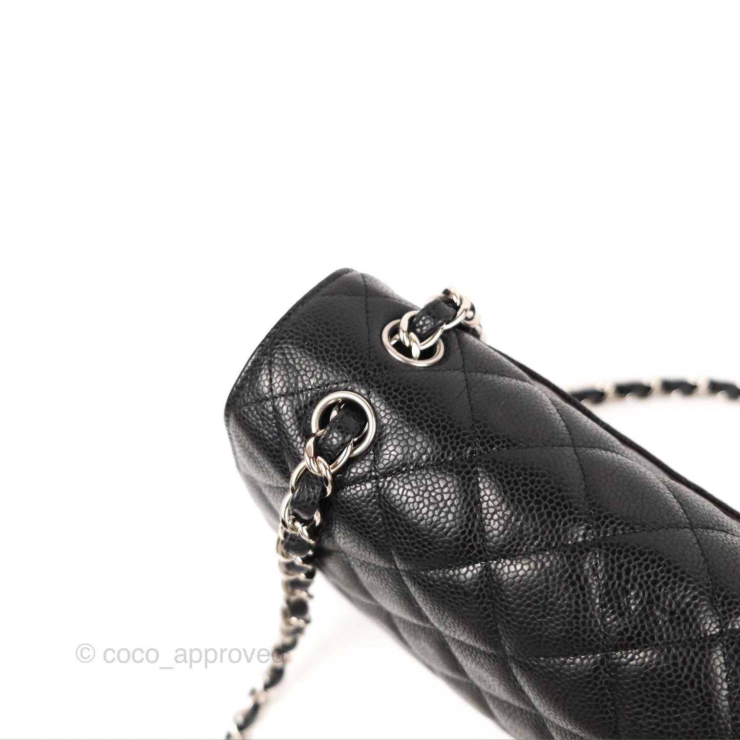 Chanel Jumbo Double Flap Black Caviar Silver Hardware⁣⁣