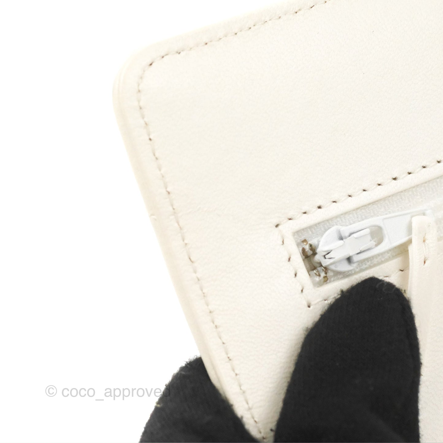 Chanel 19 Wallet on Chain WOC White Mixed Hardware