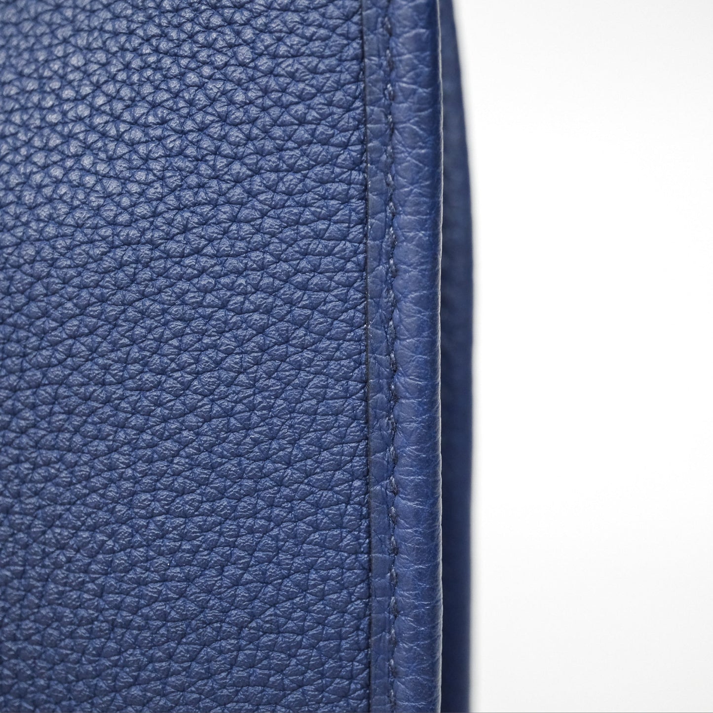 Hermès Mini Evelyne 16 Bleu Saphir 73 Taurillon Maurice Palladium Hardware