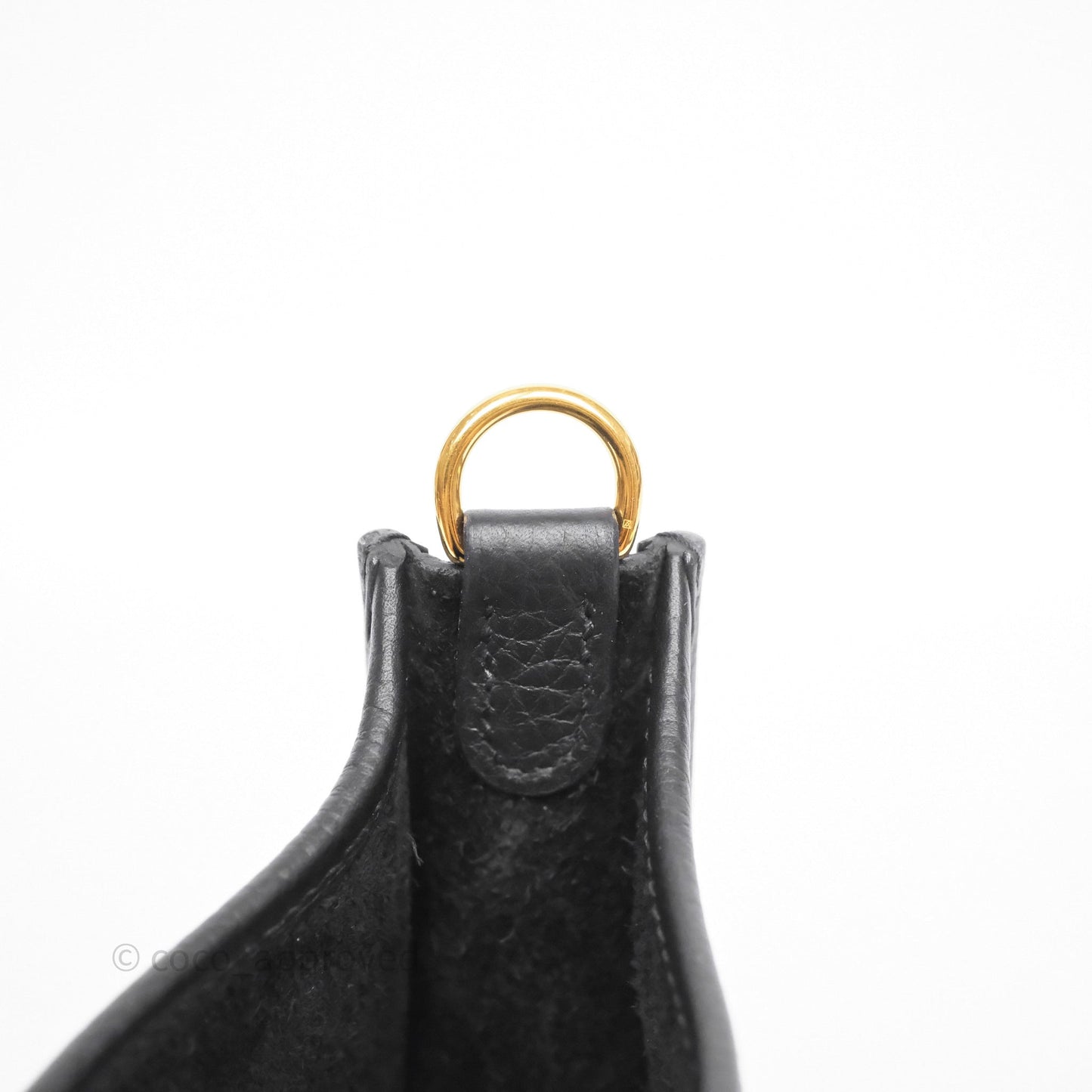 Hermès Mini Evelyne 16 Black Noir 89 Clemence Gold Hardware