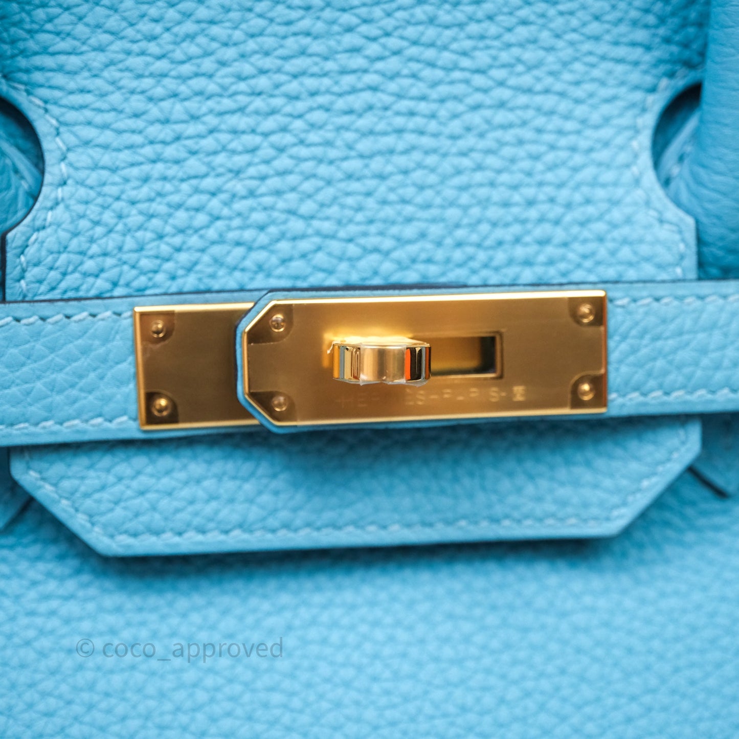 Hermès Birkin 30 Bleu De Nord P3 Togo Gold Hardware