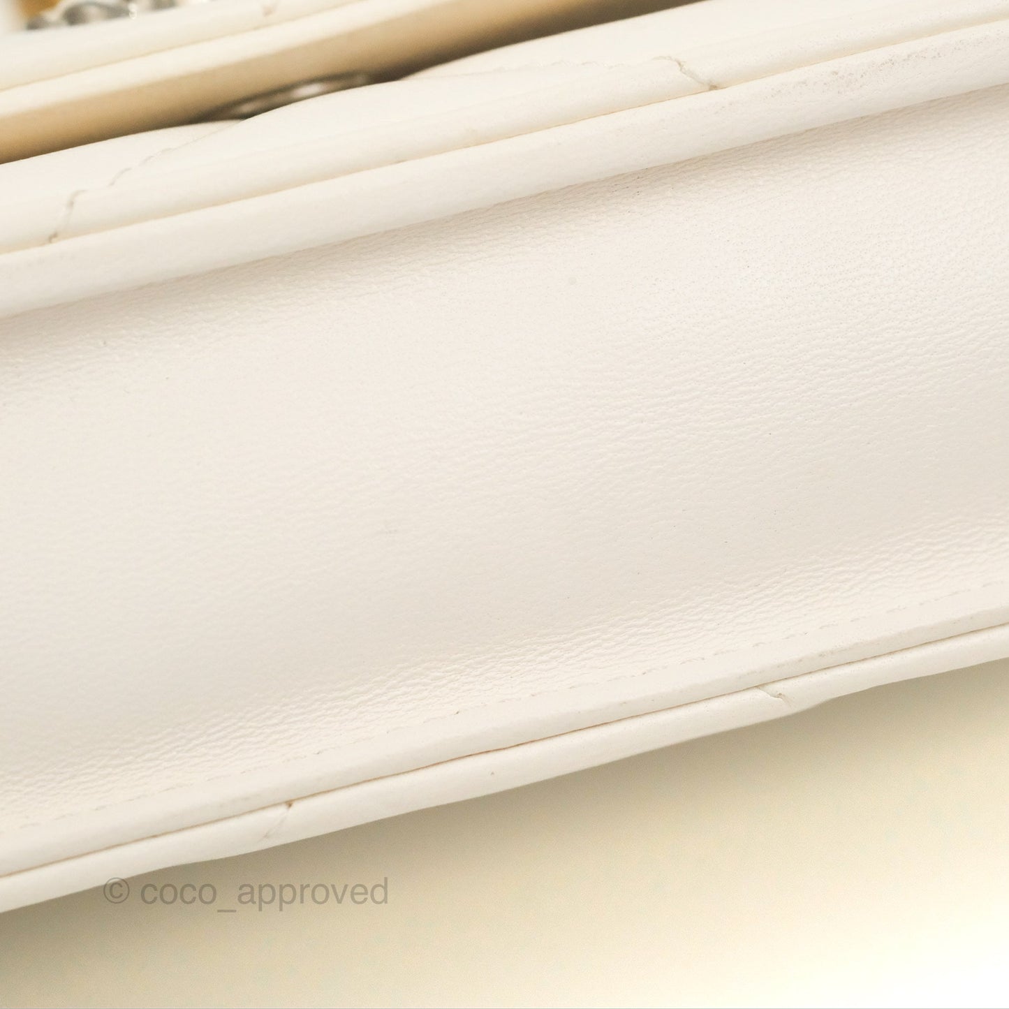 Chanel 19 Wallet on Chain WOC White Mixed Hardware