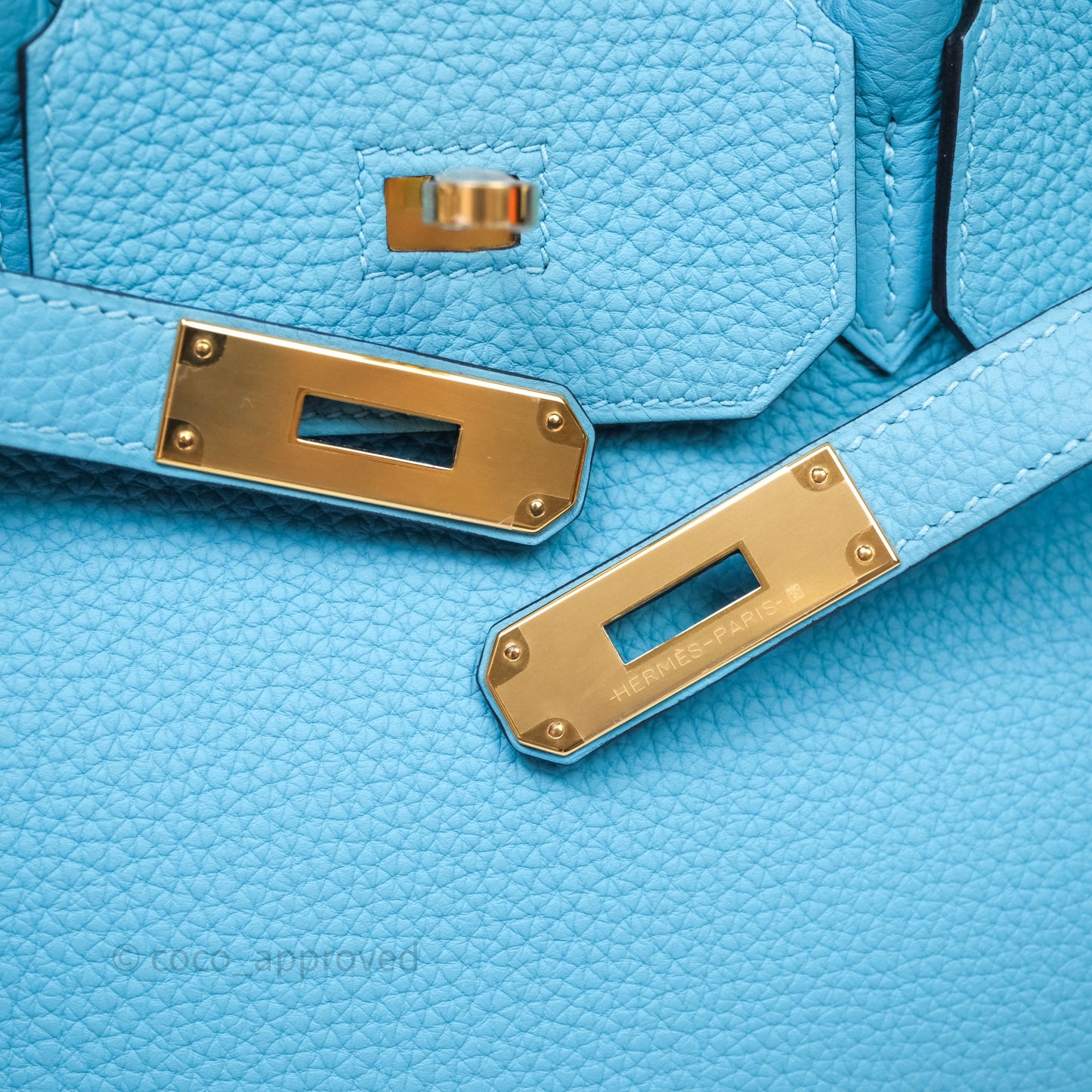 Hermès Birkin 30 Bleu De Nord P3 Togo Gold Hardware