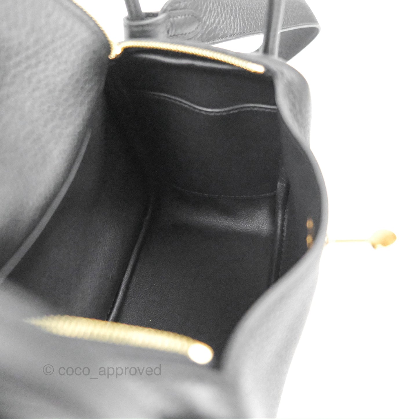 Hermès Mini Lindy 20 Black Clemence Gold Hardware