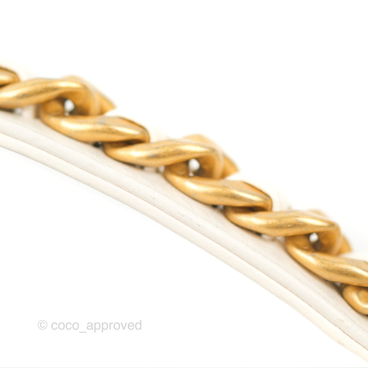 Chanel 19 Wallet on Chain WOC White Mixed Hardware