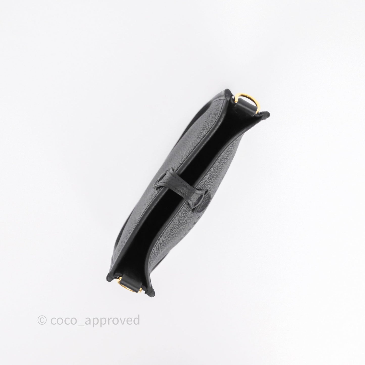 Hermès Mini Evelyne 16 Black Noir 89 Clemence Gold Hardware