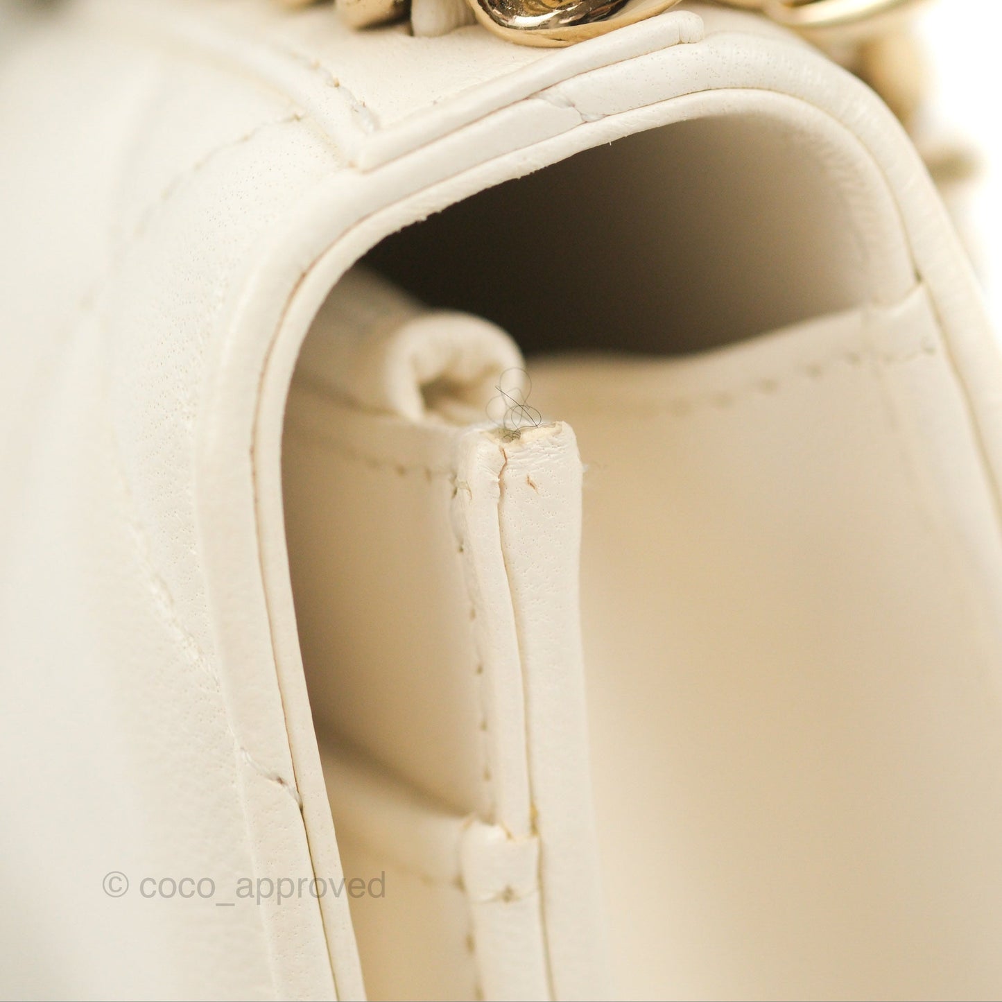 Chanel 19 Wallet on Chain WOC White Mixed Hardware