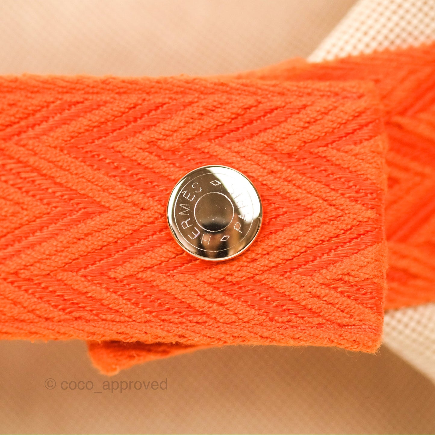 Hermès Small Bride-A-Brac Natural Orange Canvas