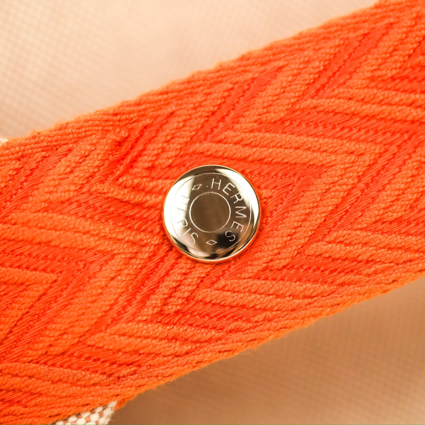 Hermès Small Bride-A-Brac Natural Orange Canvas