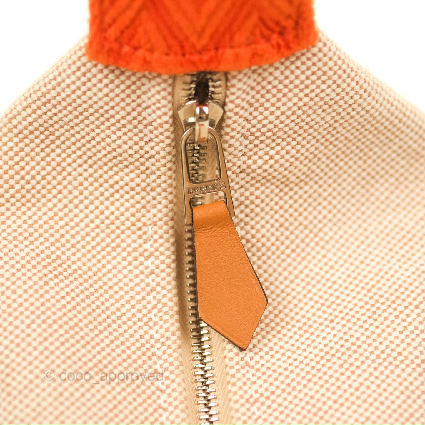 Hermès Small Bride-A-Brac Natural Orange Canvas