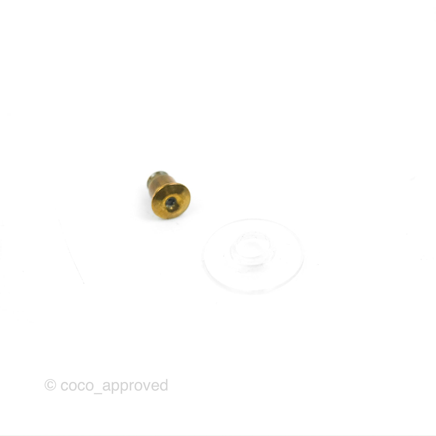 Chanel Crystal CC Star Earrings Gold Tone 22S