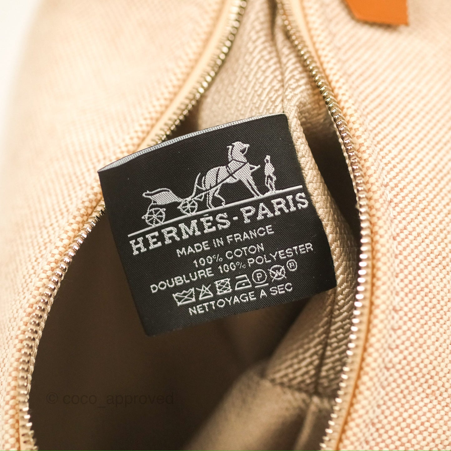 Hermès Small Bride-A-Brac Natural Orange Canvas