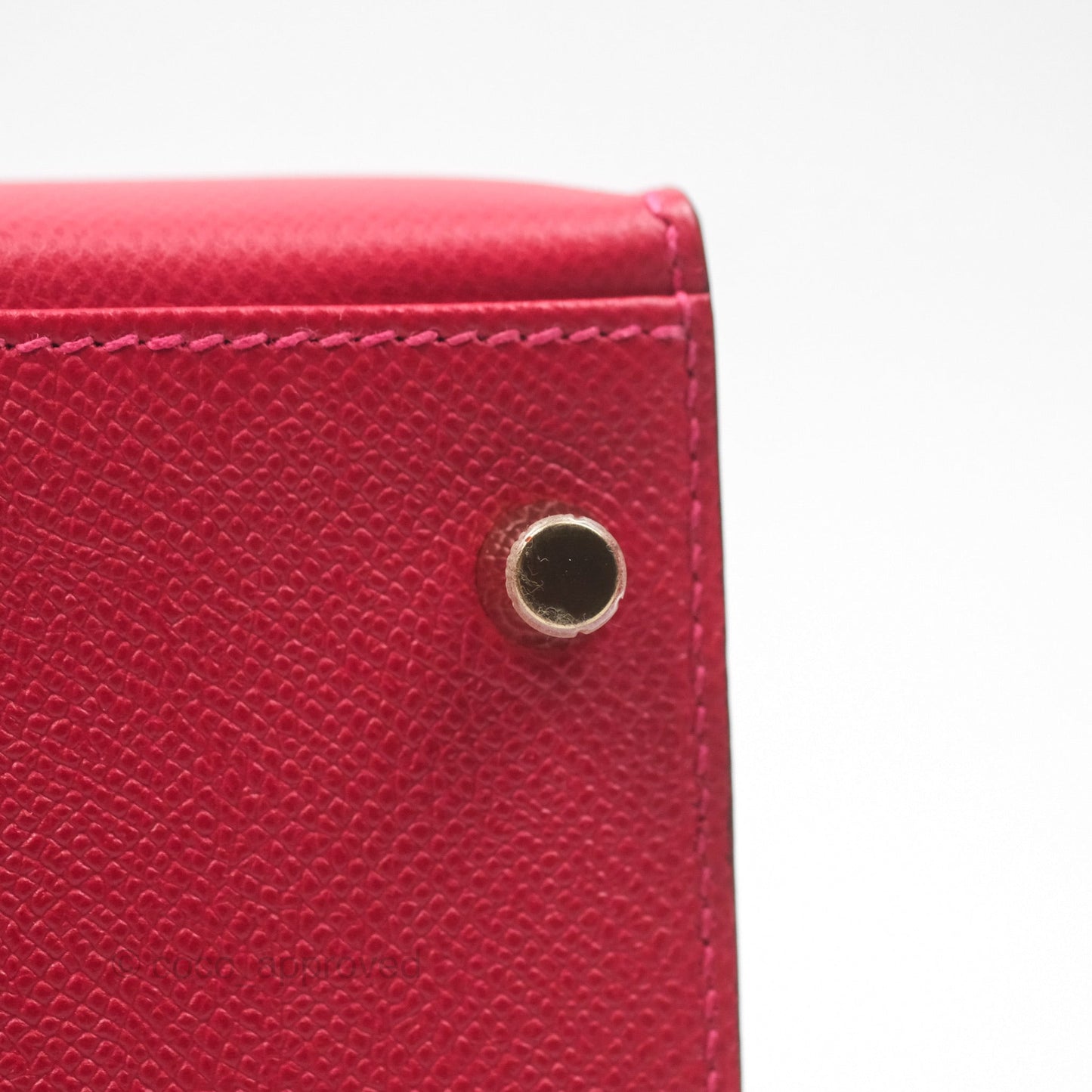 Hermès Kelly 32 Sellier Rouge Casaque Q5 Epsom Gold Hardware
