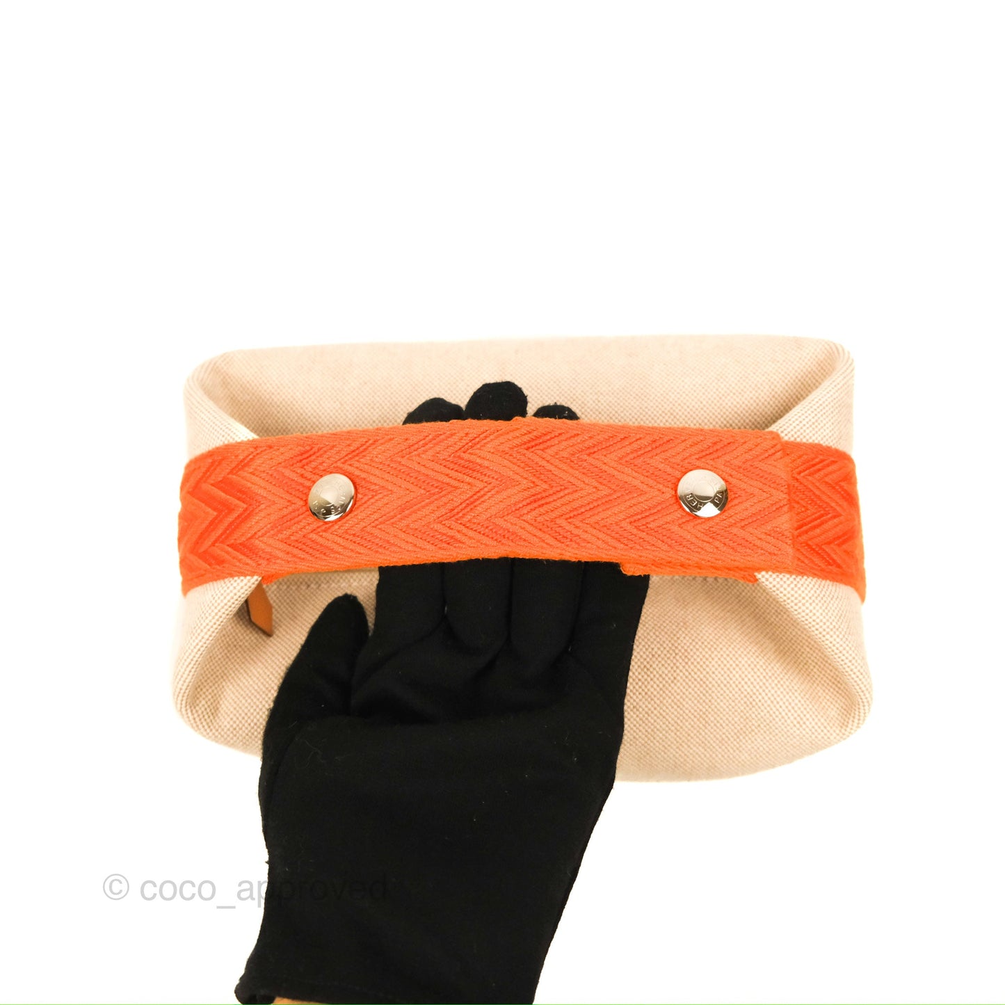 Hermès Small Bride-A-Brac Natural Orange Canvas