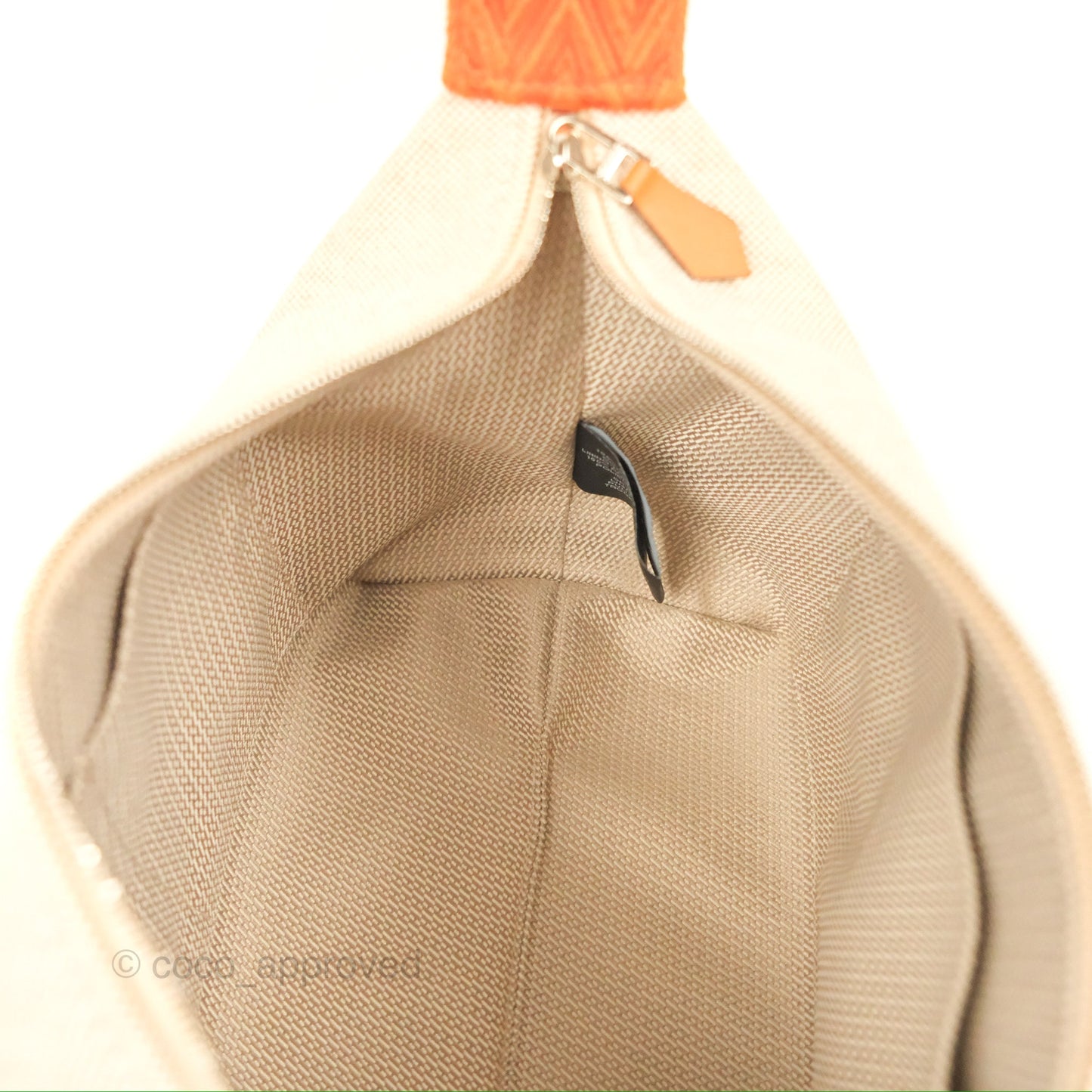 Hermès Small Bride-A-Brac Natural Orange Canvas