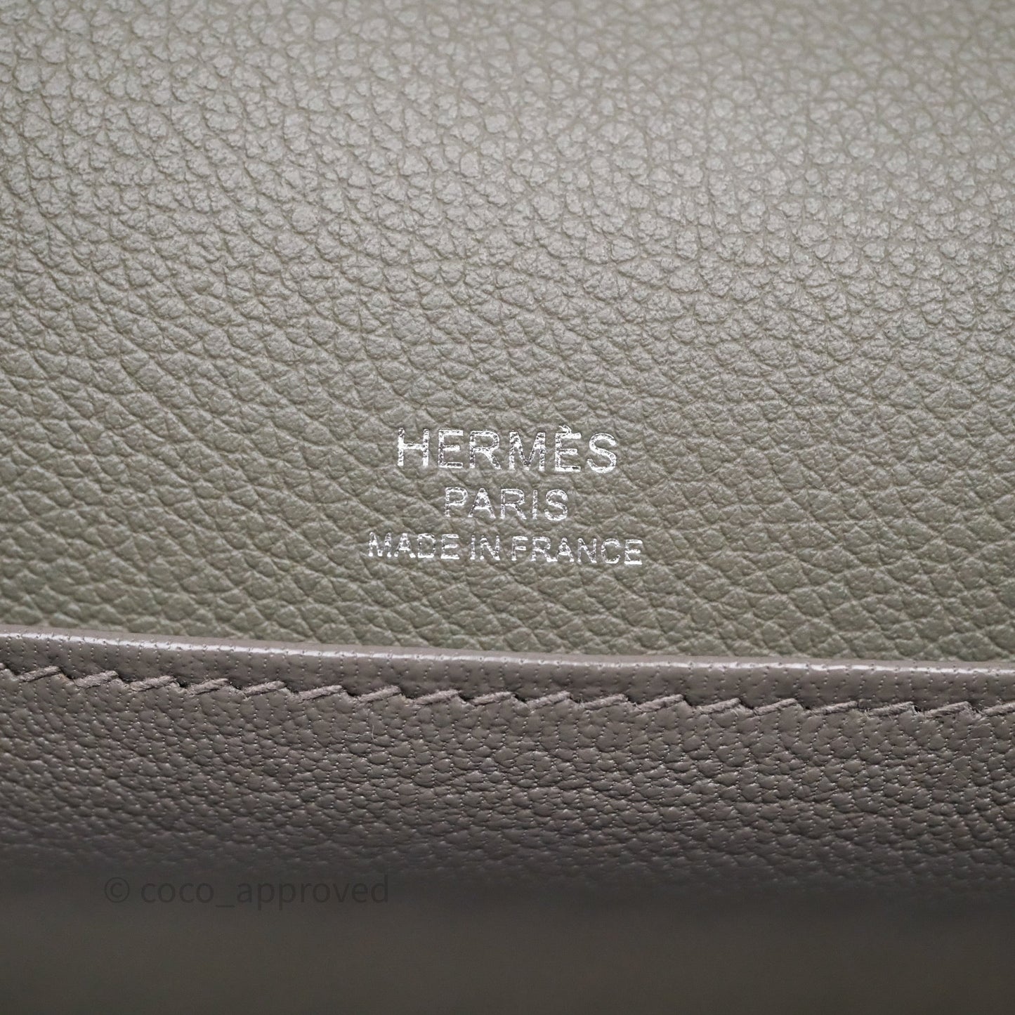 Hermès Roulis Mini 18 Gris Meyer 0L Evercolor Palladium Hardware