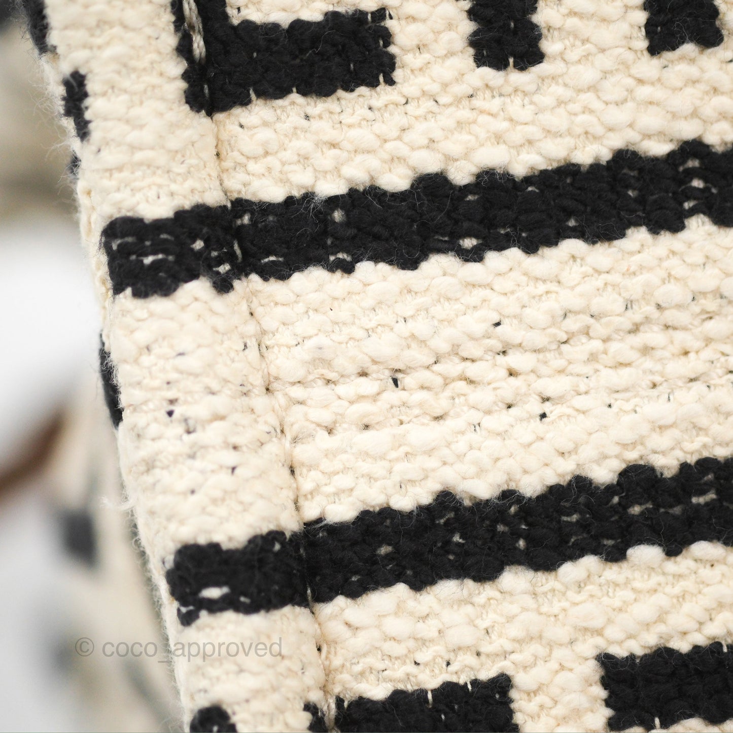 Celine Small Cabas Thais Textile with Celine All-Over White