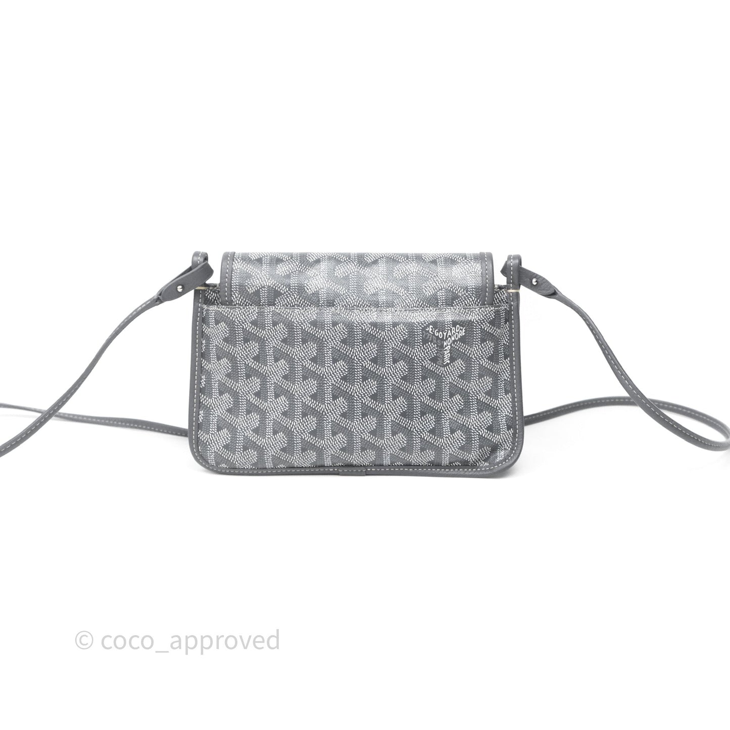 Goyard Plumet Pocket Wallet Grey Goyardine Canvas