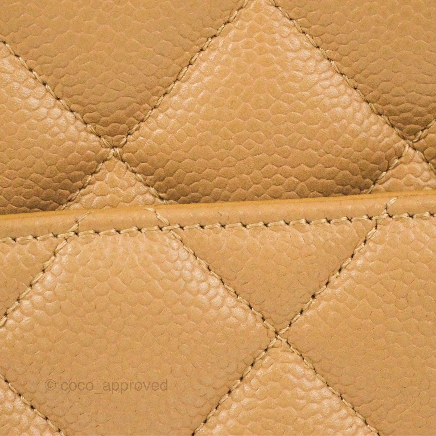 Chanel Vintage Medallion CC Beige Caviar Tote Bag Gold Hardware
