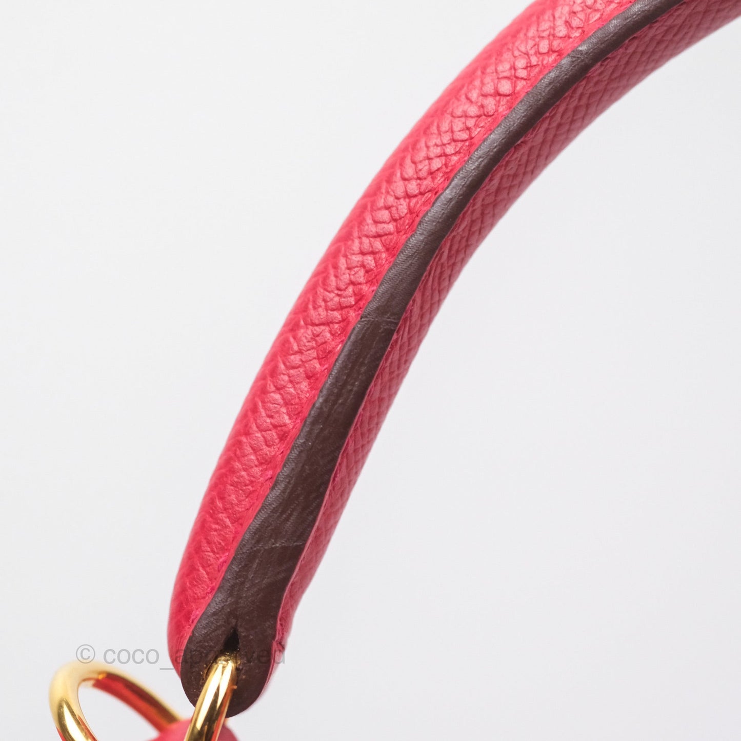 Hermès Kelly 32 Sellier Rouge Casaque Q5 Epsom Gold Hardware