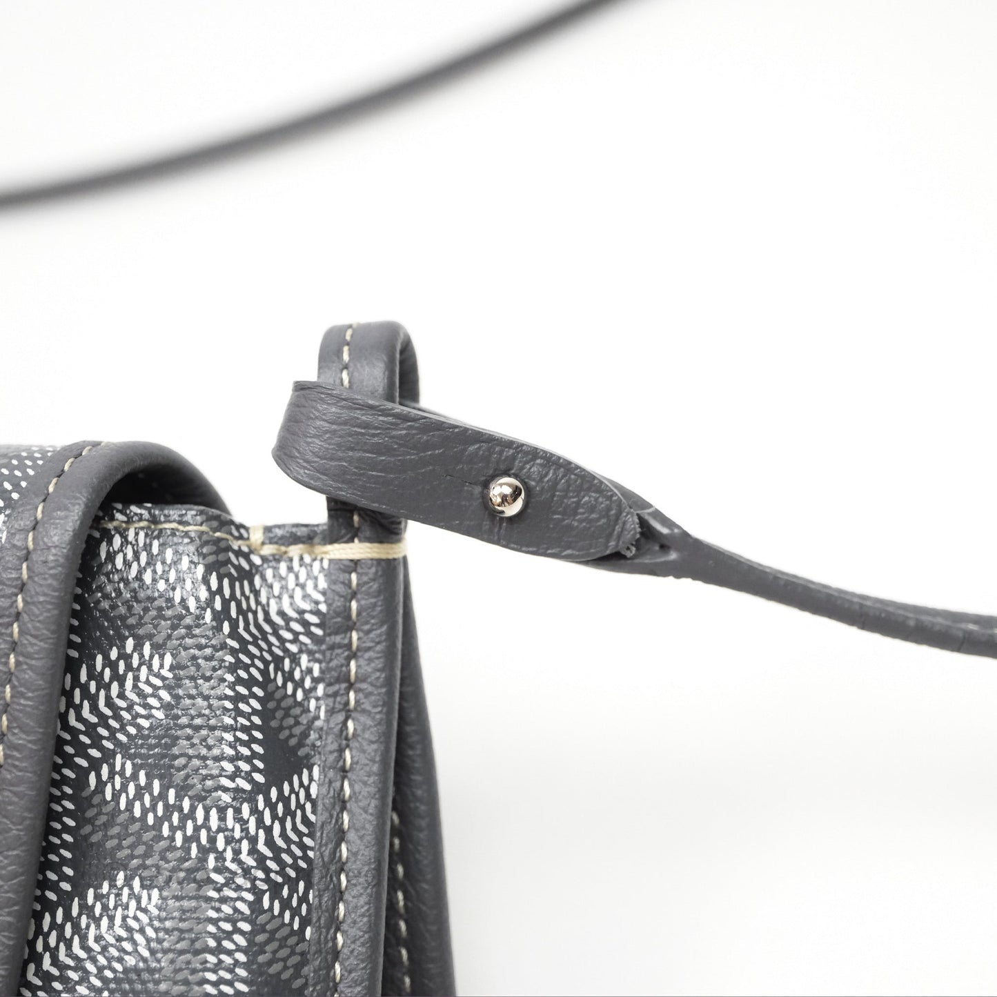Goyard Plumet Pocket Wallet Grey Goyardine Canvas