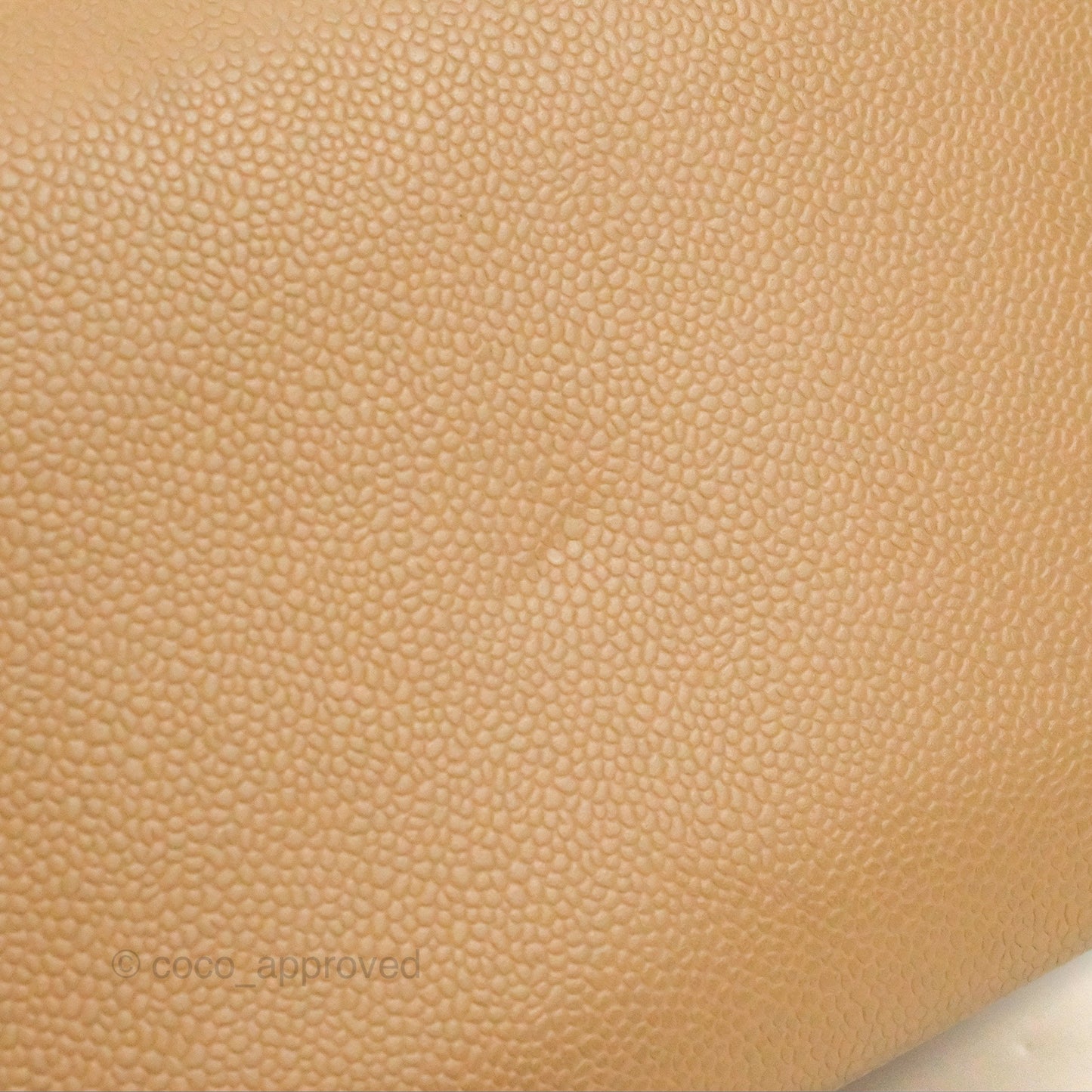 Chanel Vintage Medallion CC Beige Caviar Tote Bag Gold Hardware