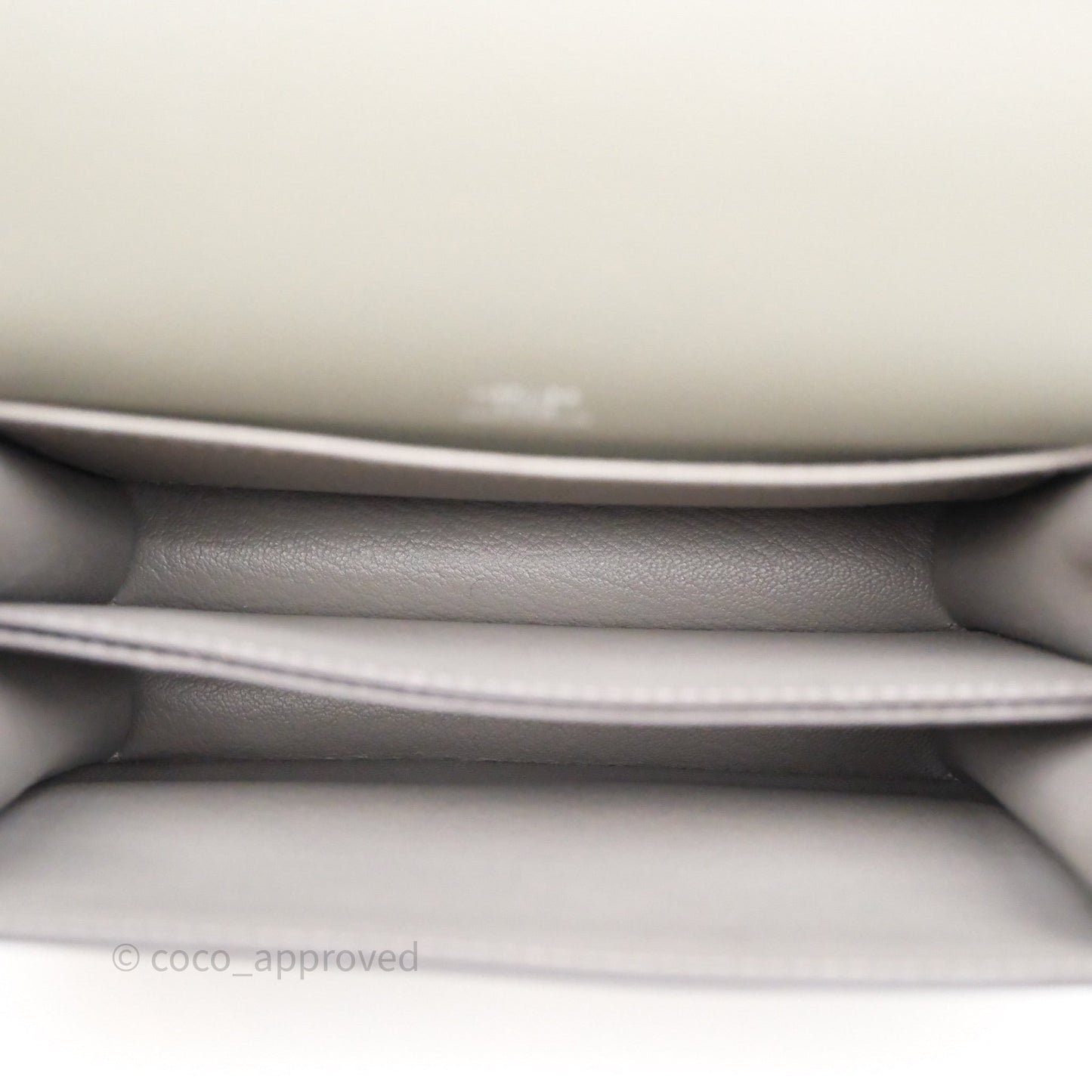 Hermès Roulis Mini 18 Gris Meyer 0L Evercolor Palladium Hardware
