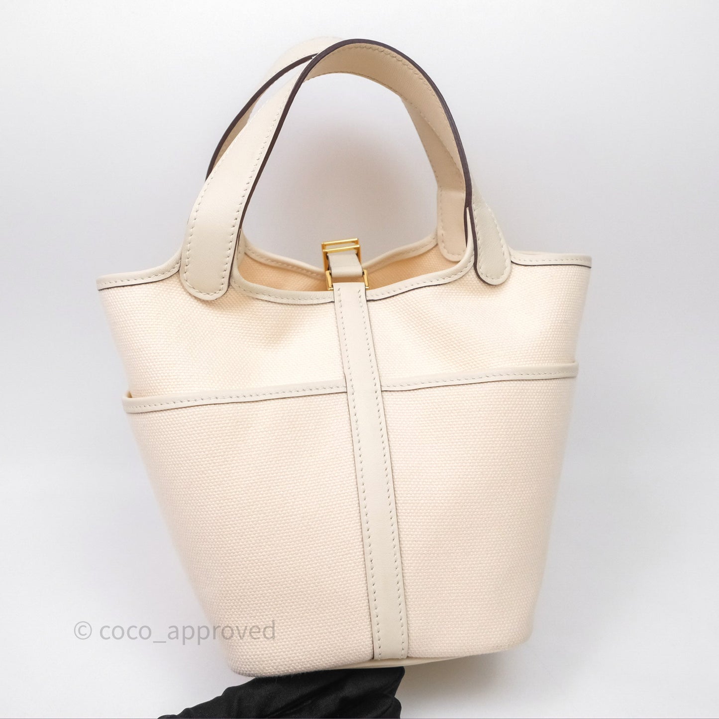 Hermès Picotin Lock 18 Cargo Pockets Nata I2 Gold Hardware
