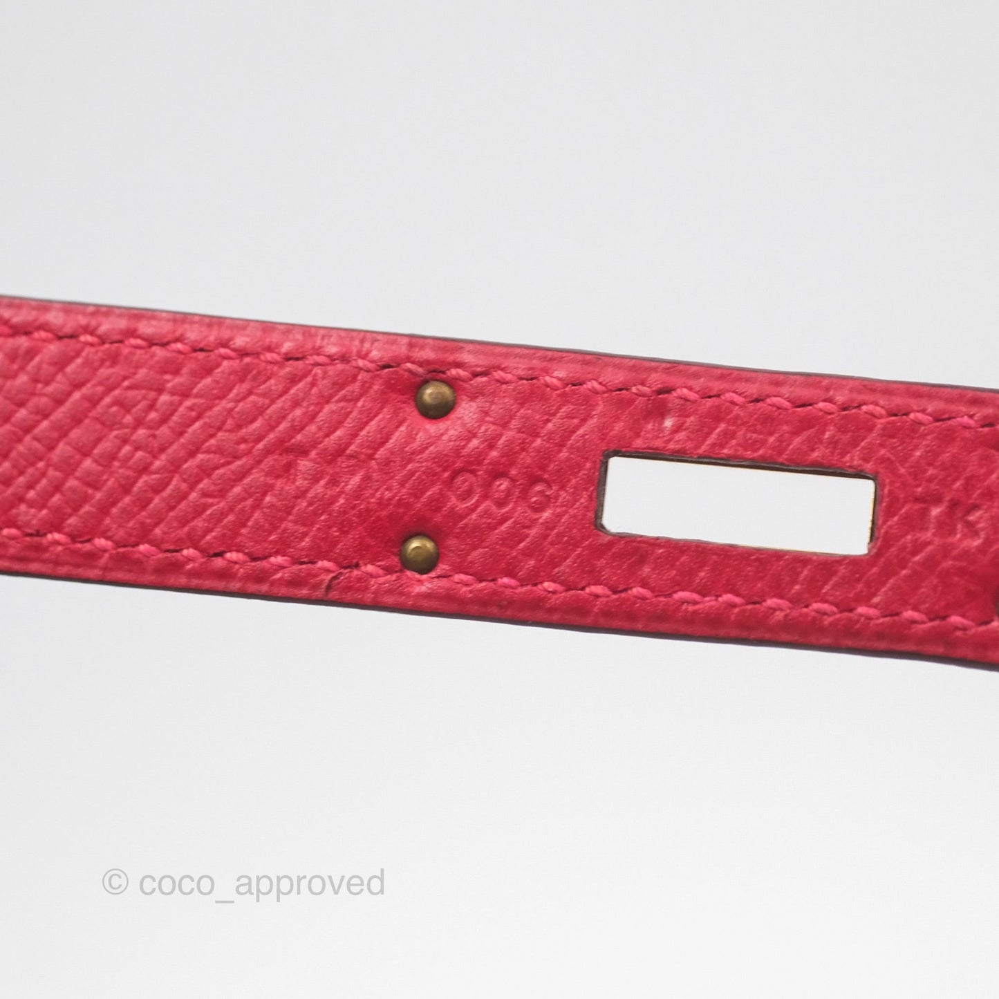 Hermès Kelly 32 Sellier Rouge Casaque Q5 Epsom Gold Hardware
