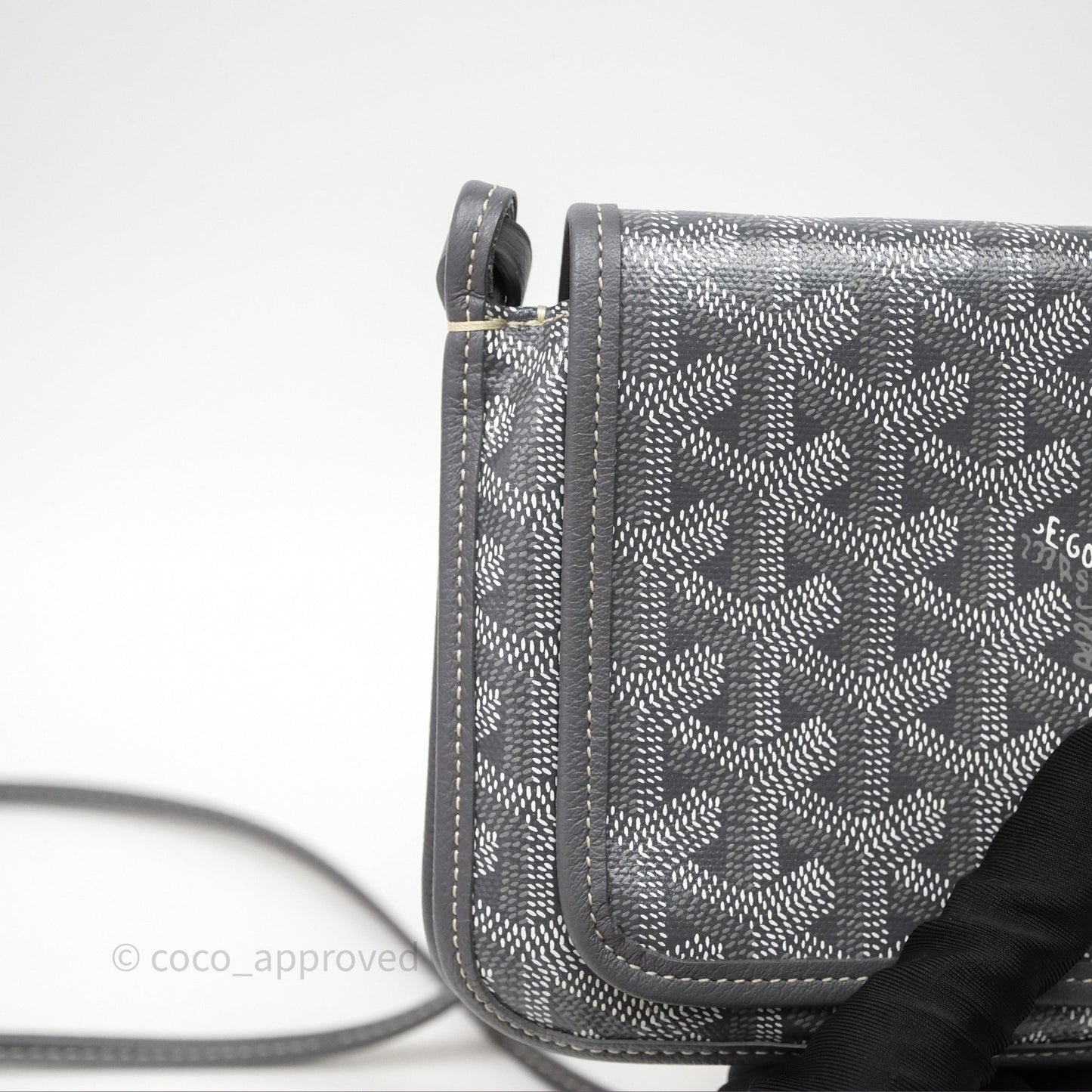 Goyard Plumet Pocket Wallet Grey Goyardine Canvas