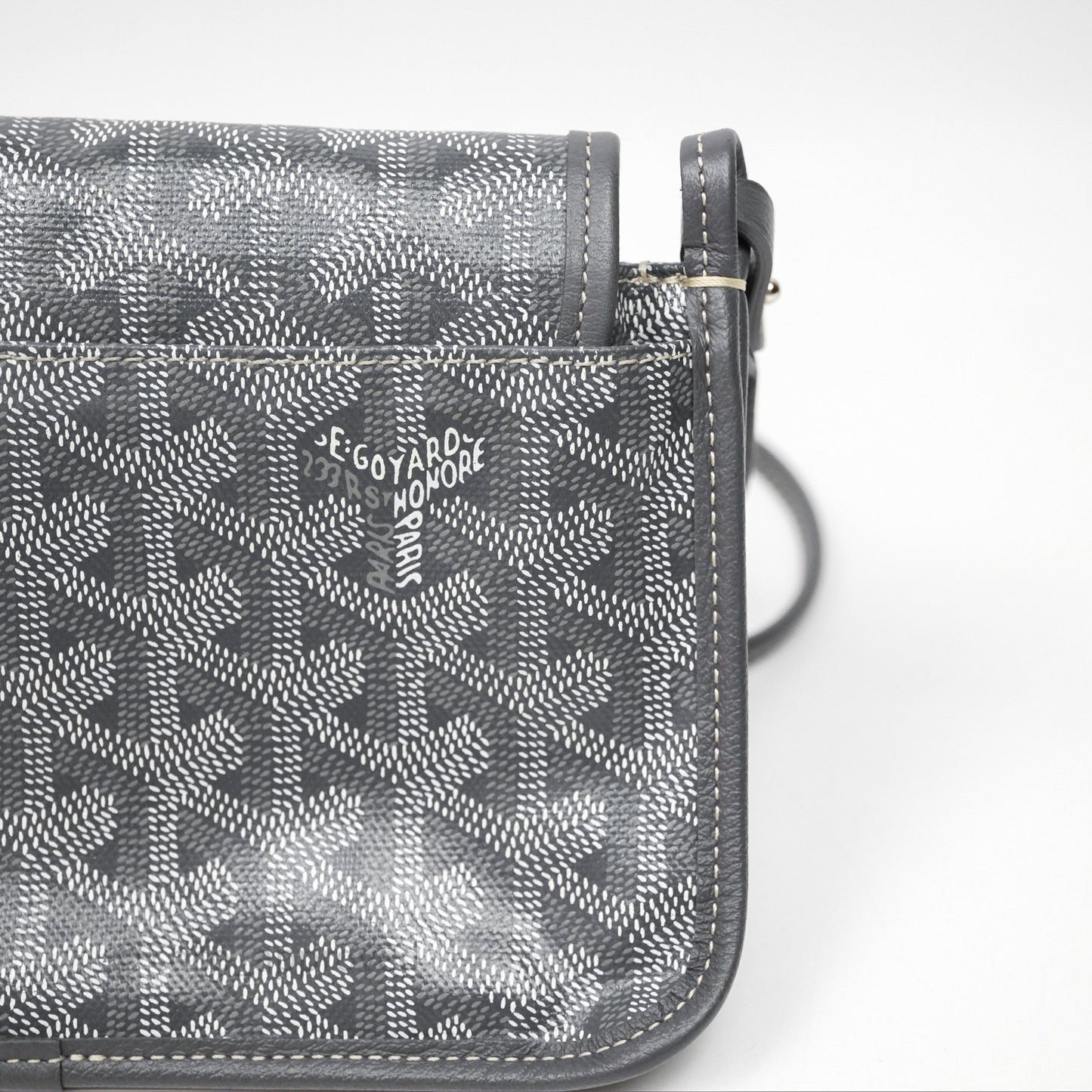 Goyard Plumet Pocket Wallet Grey Goyardine Canvas