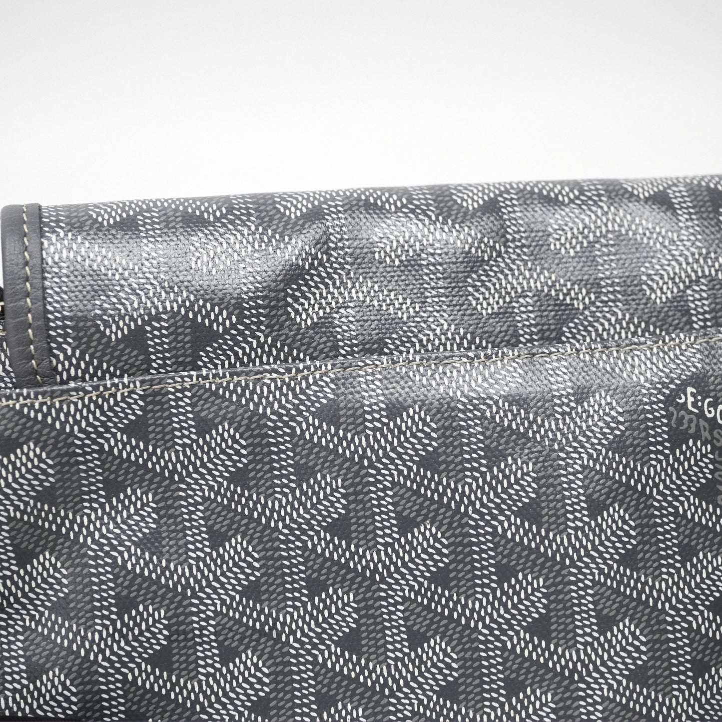 Goyard Plumet Pocket Wallet Grey Goyardine Canvas