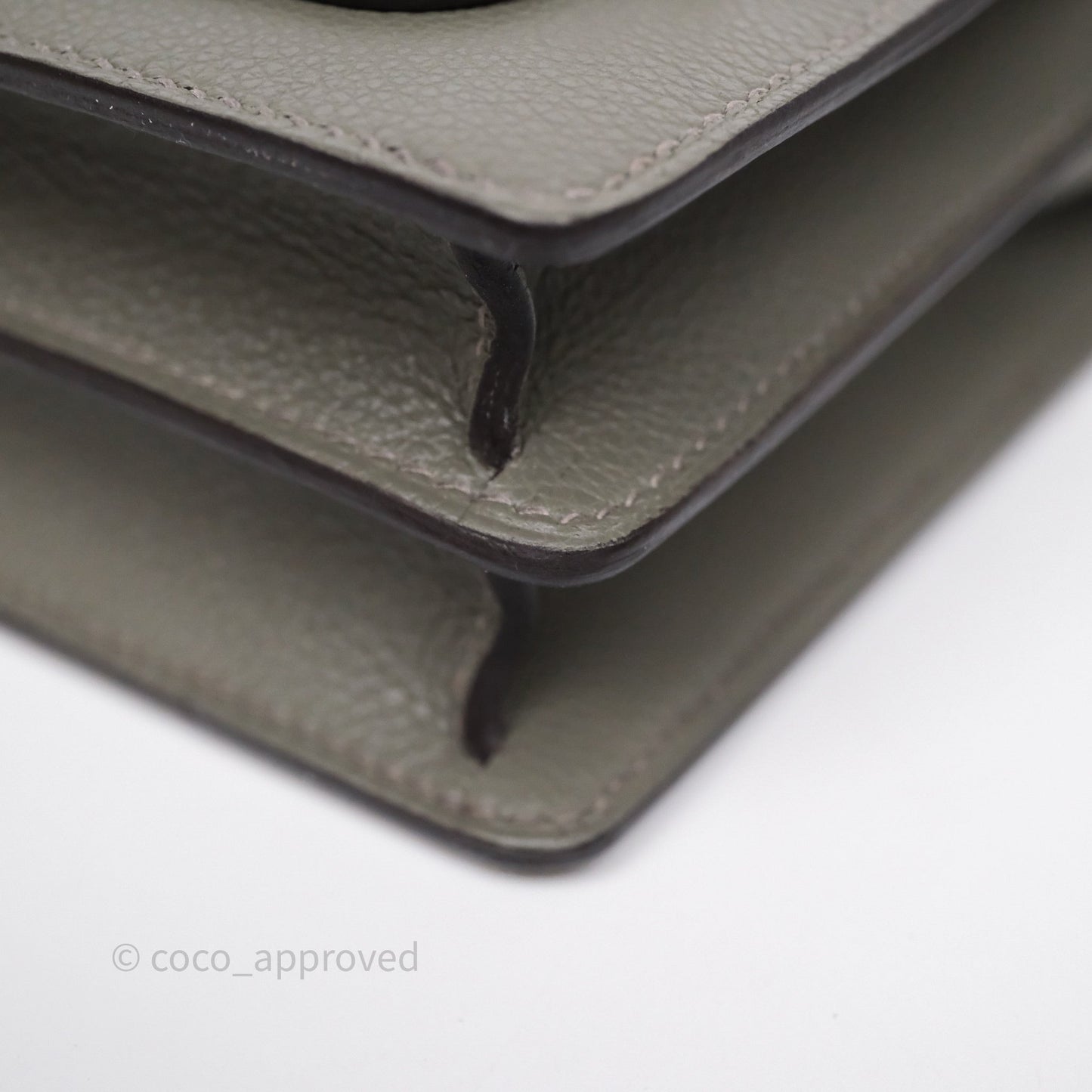 Hermès Roulis Mini 18 Gris Meyer 0L Evercolor Palladium Hardware
