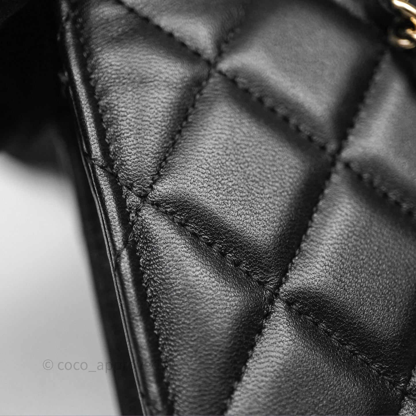 Chanel Top Handle Mini WOC Phone Holder Black Lambskin Gold Hardware