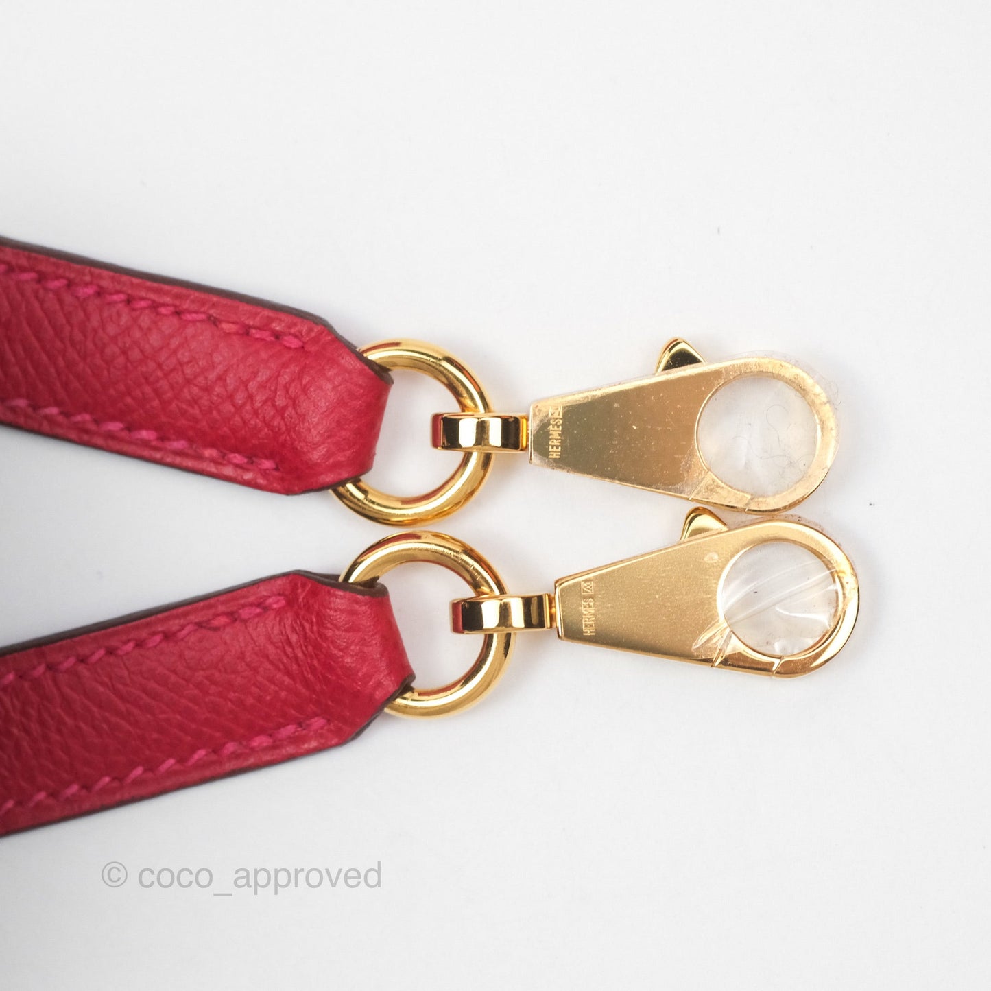 Hermès Kelly 32 Sellier Rouge Casaque Q5 Epsom Gold Hardware