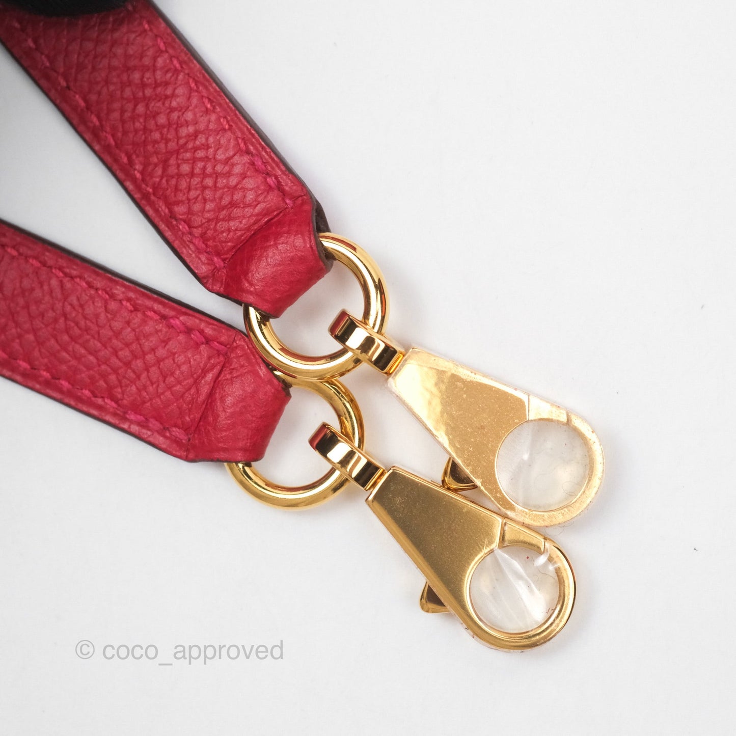 Hermès Kelly 32 Sellier Rouge Casaque Q5 Epsom Gold Hardware
