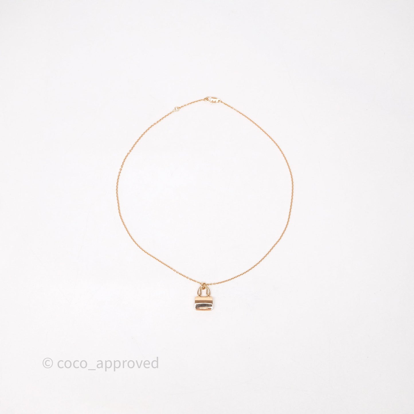 Hermès Constance Amulettes Diamonds Pendant Necklace Rose Gold
