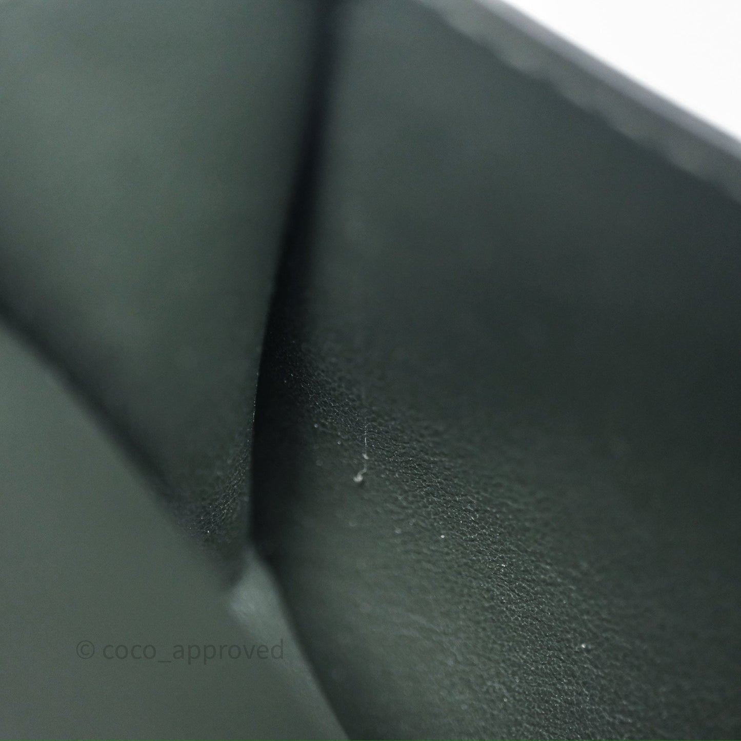 Bottega Veneta Cassette Business Dark Green Card Case Silver Hardware
