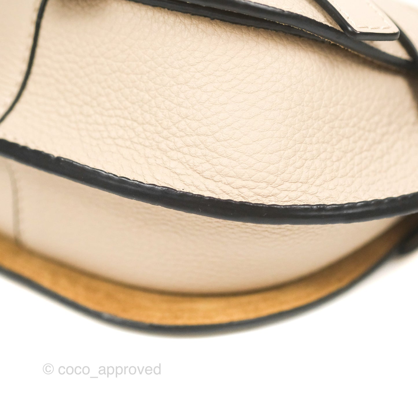 Loewe Mini Dual Gate Bag Sand Pebbled Grain Calfskin