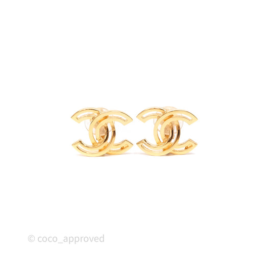 Chanel CC Ear Clips Gold Tone 20K