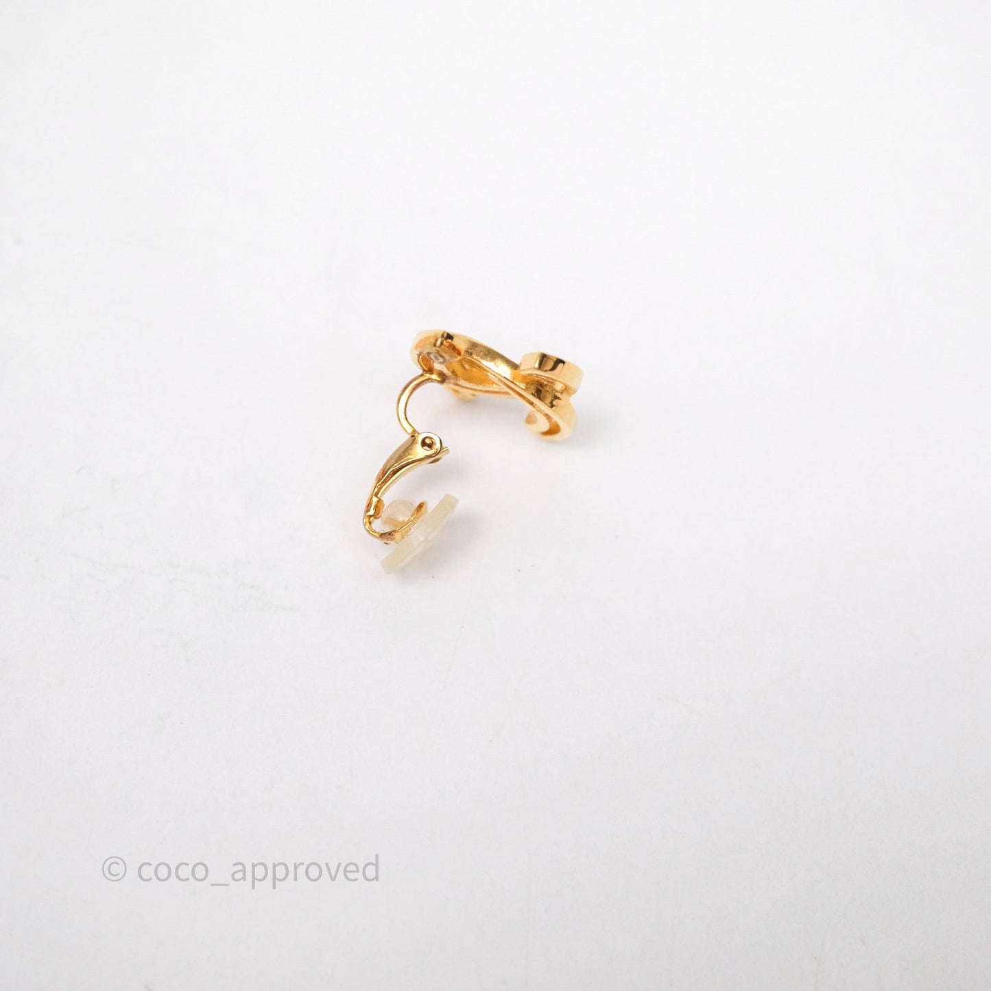 Chanel CC Ear Clips Gold Tone 20K