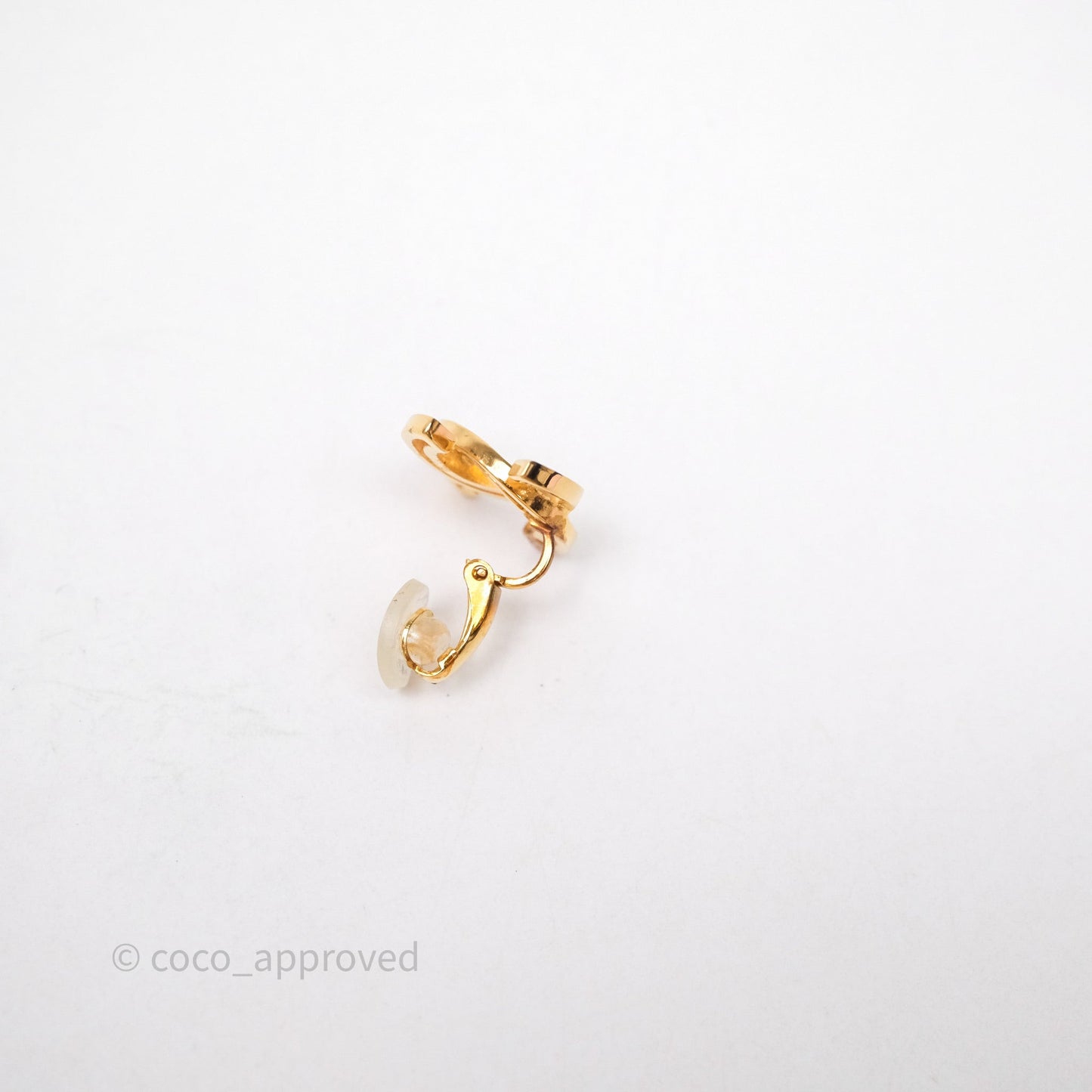 Chanel CC Ear Clips Gold Tone 20K