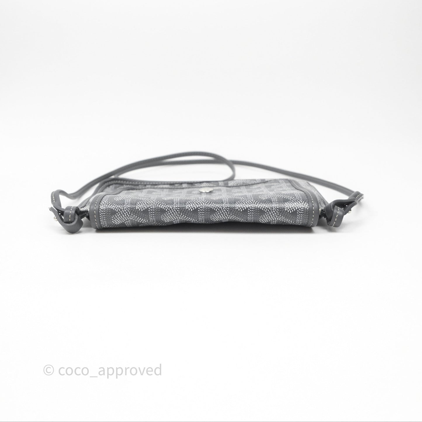 Goyard Plumet Pocket Wallet Grey Goyardine Canvas