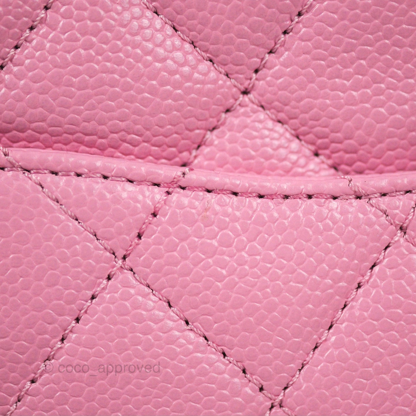 Chanel Caviar Quilted Pick Me Up Small Vanity Case Light Pink