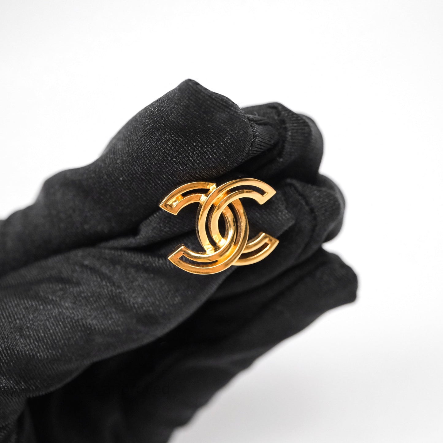 Chanel CC Ear Clips Gold Tone 20K