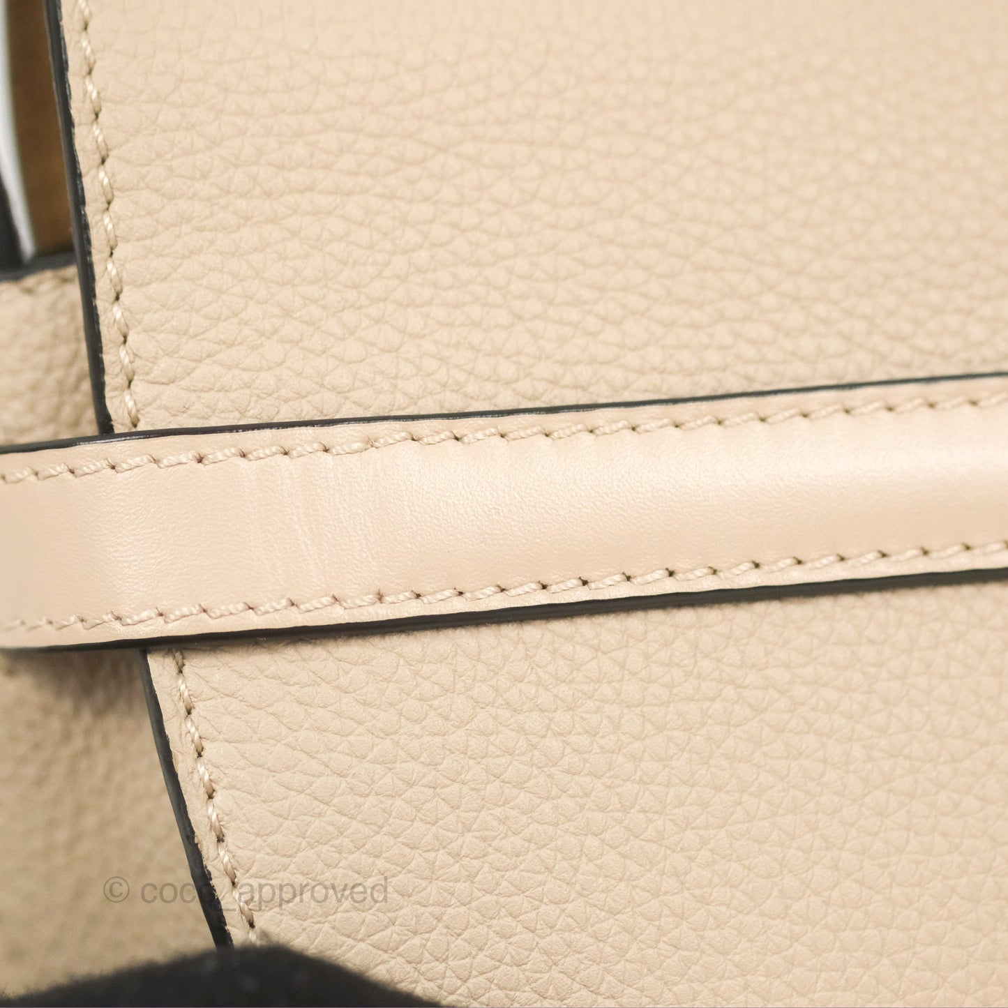 Loewe Mini Dual Gate Bag Sand Pebbled Grain Calfskin