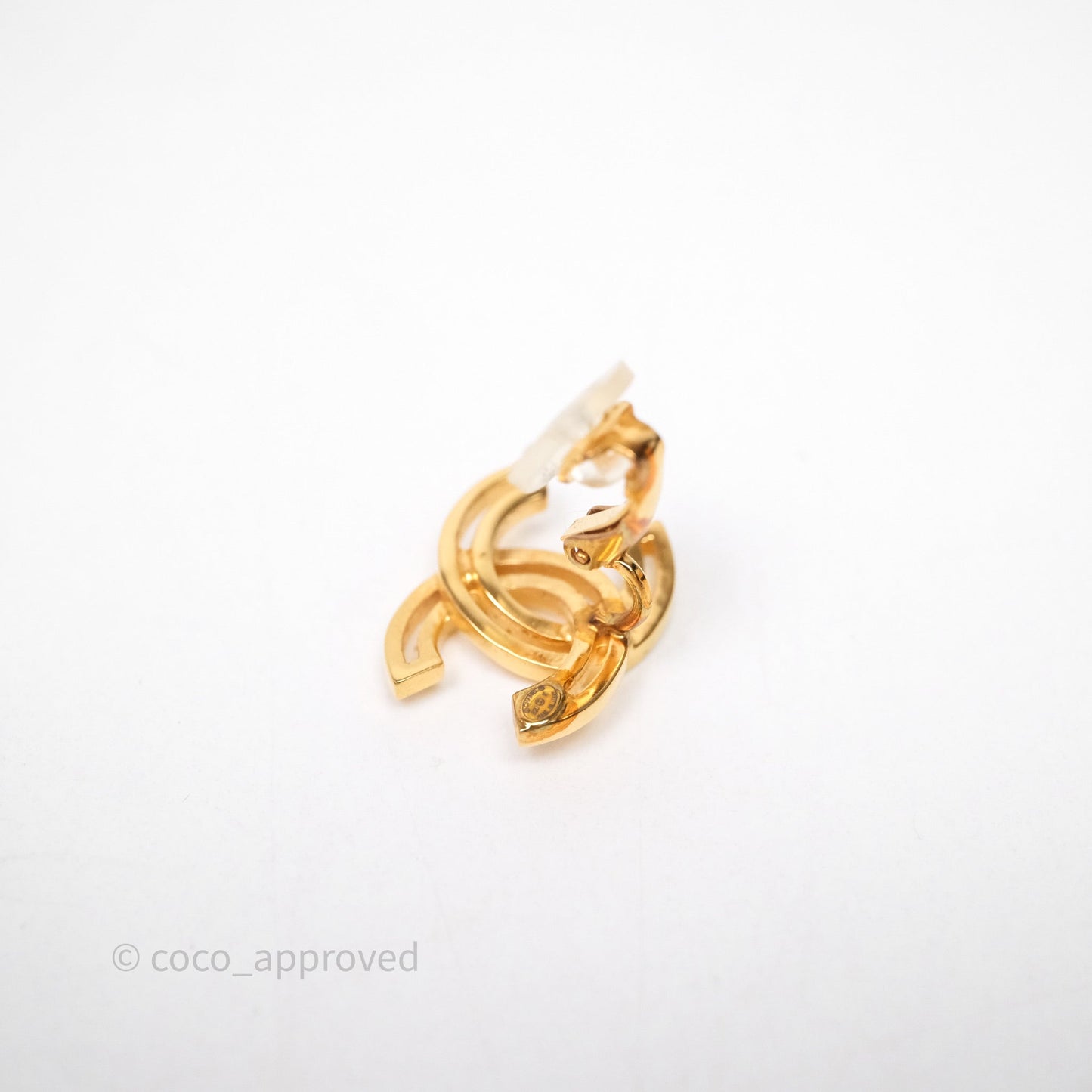Chanel CC Ear Clips Gold Tone 20K