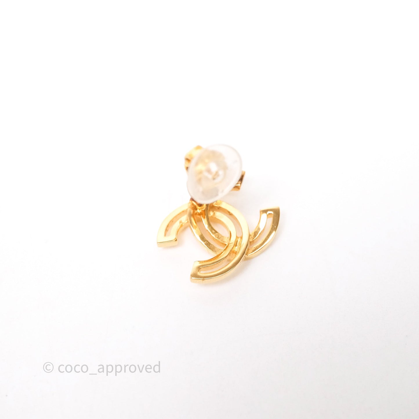 Chanel CC Ear Clips Gold Tone 20K