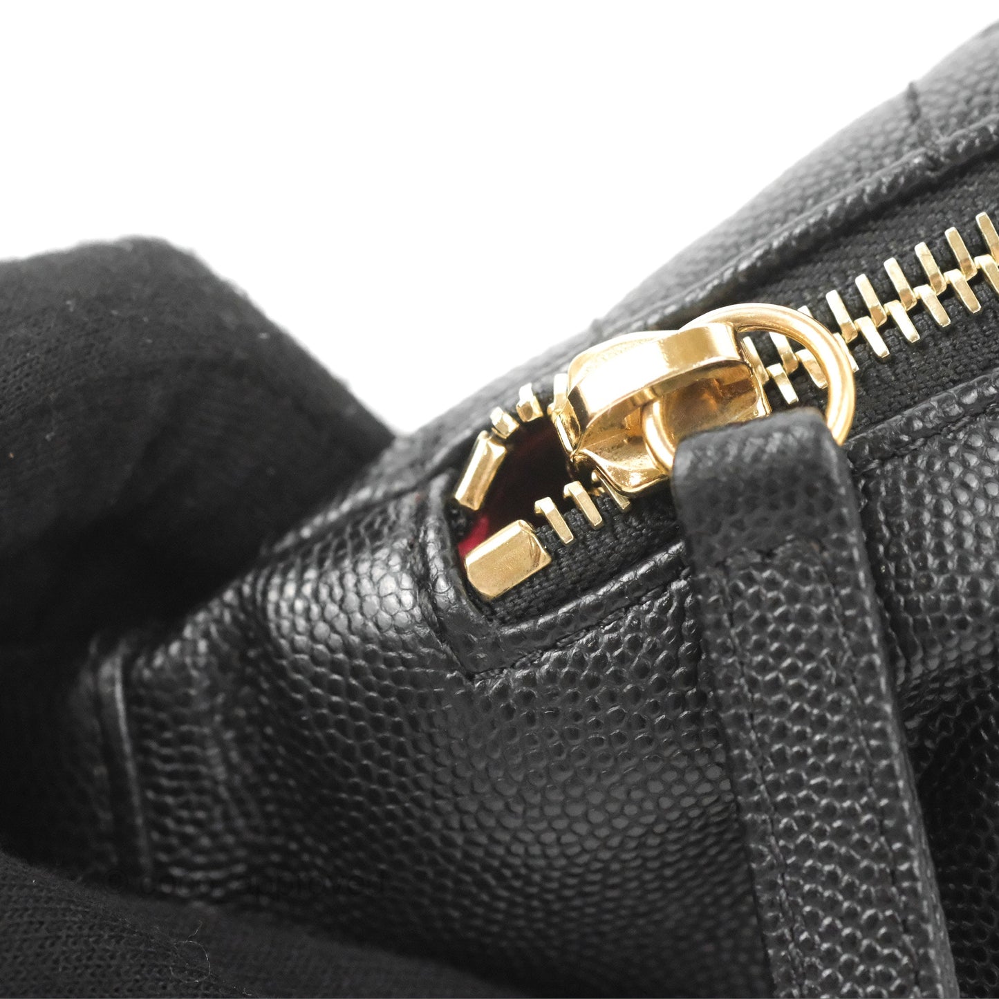 Chanel Quilted Filigree Waist Belt Bag Black Caviar Gold Hardware