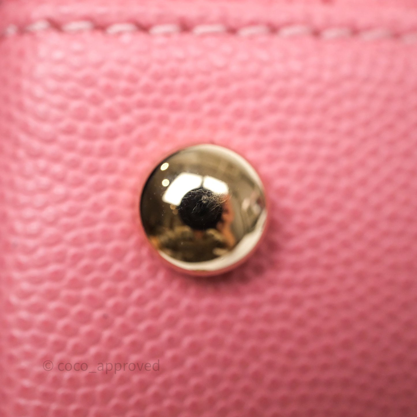 Chanel Small Coco Handle Quilted Pink Caviar Gold Hardware